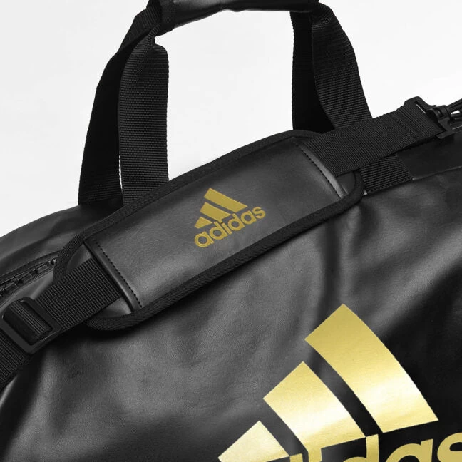 Adidas Boxing 2 In 1 Sports Gym Bag Black / Gold - Large - Image 3