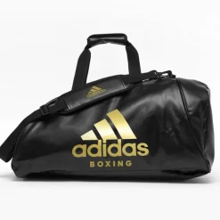 Adidas Boxing 2 In 1 Sports Gym Bag Black / Gold - Medium