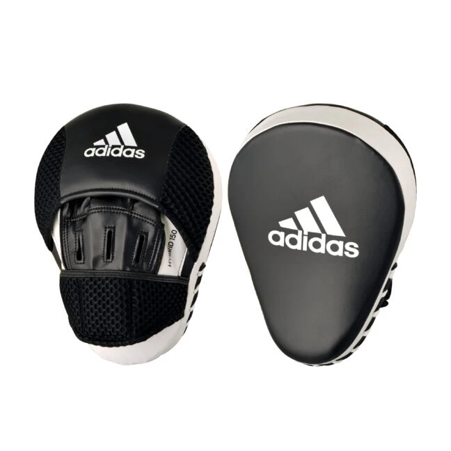 Adidas Hybrid 150 Focus Pads Mitts Pair - Black / White