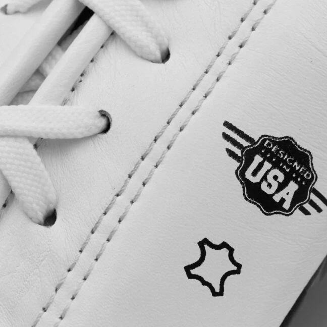 Adidas Adipower Lace Up Leather Boxing Gloves - White / Black - Image 7