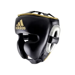 Adidas Adistar Pro Leather Head Guard Metallic Black/Silver