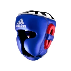Adidas Adistar Pro Leather Head Guard Metallic Blue/Silver