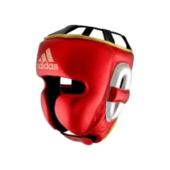 Adidas Adistar Pro Leather Head Guard Metallic Red/Gold