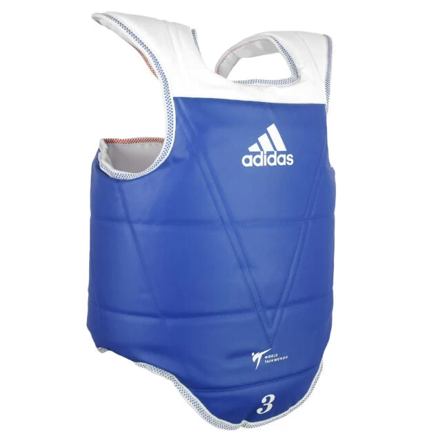 Adidas Senior Adult Taekwondo Reversible Body Chest Protector Blue Red - Image 3