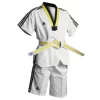 Adidas Kids Summer Taekwondo Dobok Uniform Gi Multi Coloured V Neck