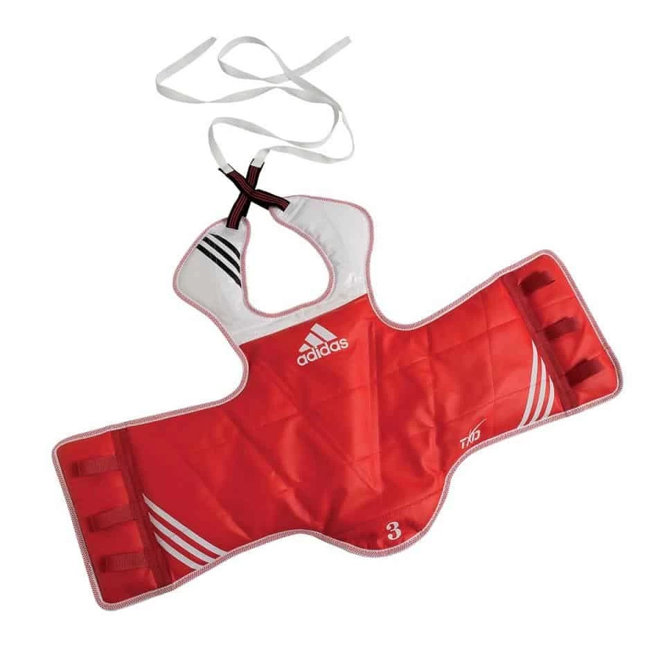 Adidas Senior Adult Taekwondo Reversible Body Chest Protector Blue Red - Image 5