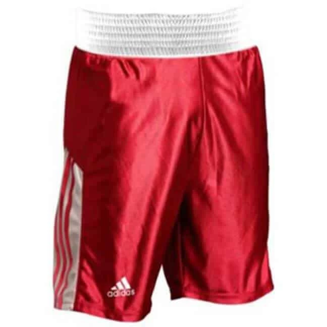 Adidas Amateur Boxing Shorts Red/White Large