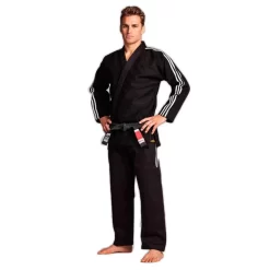 Adidas A5 BJJ Brazilian Jiu Jitsu Contest BLACK Gi Uniform + FREE Carry Bag