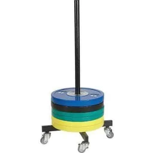 MORGAN Bumper Weight Plate Stack On Wheels Heavy Duty Storage