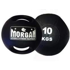Morgan Double Handled Medicine Ball Set 5Kg + 10Kg Training Equipment D-9-SET