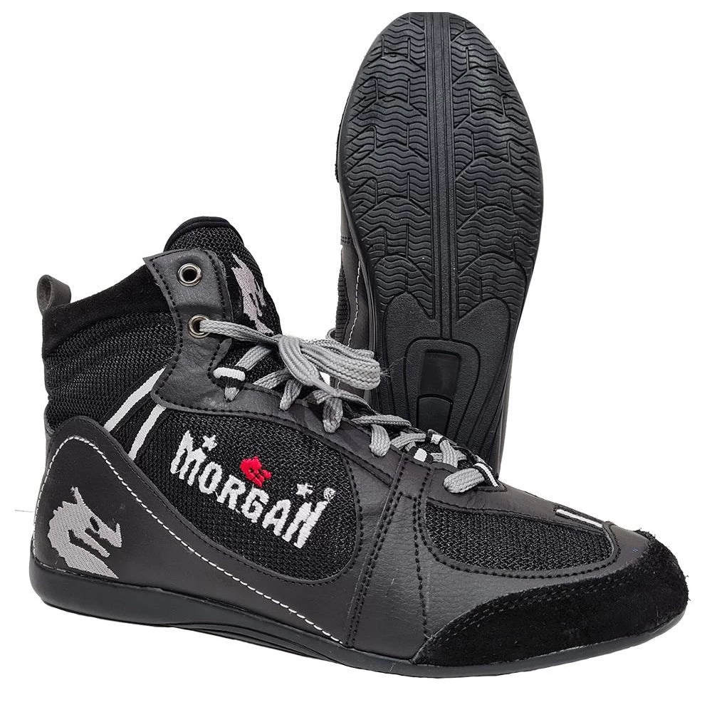Morgan Flexible Aventus Boxing Boots / Shoes - Black - Image 4