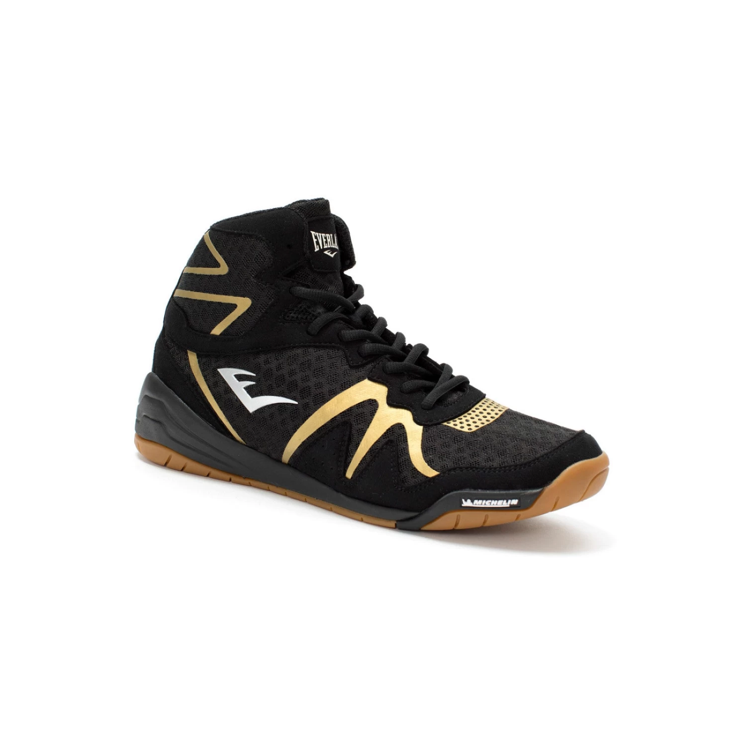 Everlast Pivt Mens Boxing Boots Shoes - Black / Gold - Image 2