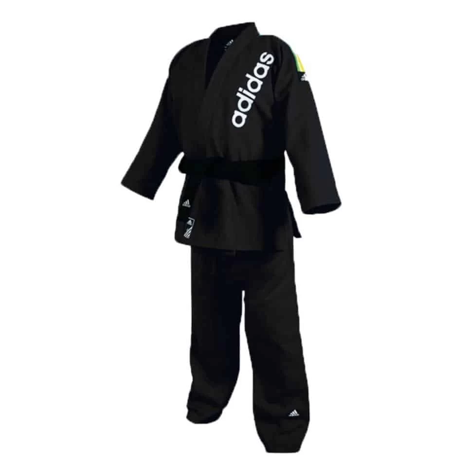 Adidas JJ500 BJJ Brazilian Jiu Jitsu Kimono Gi BLACK 170cm 180cm 190cm 200cm