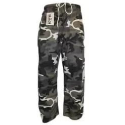MORGAN Dragon Grey Camo Martial Arts Training Pants SIZE 00