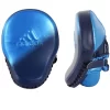 Adidas Short Curved Super Focus Mitt Punch Pads 3D Metallic Blue Boxing Training