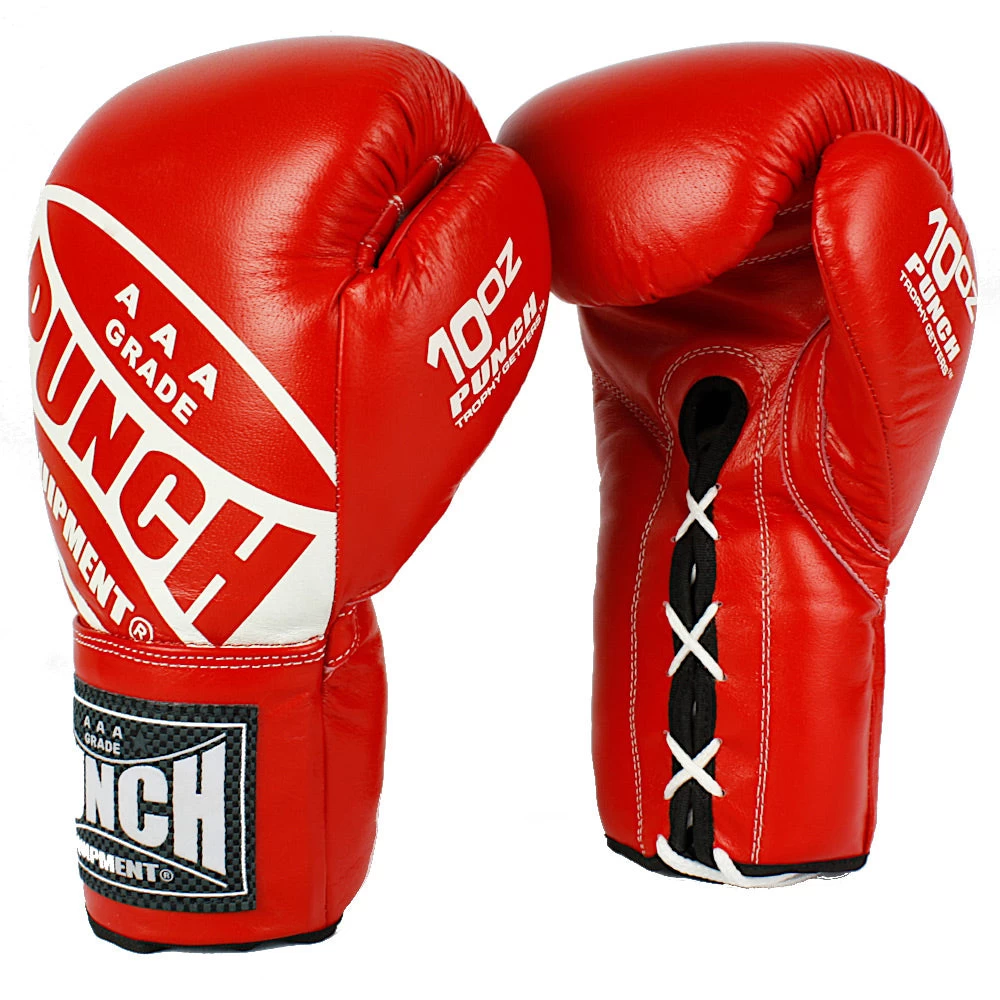 PUNCH Competition Boxing Lace Up TROPHY GETTERS Boxing Gloves