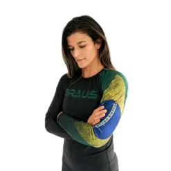 Braus Women’s Rash Guard Long Sleeve – Flags