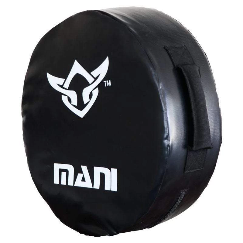 Mani Lightweight Round Kick Punch Shield Large - Black