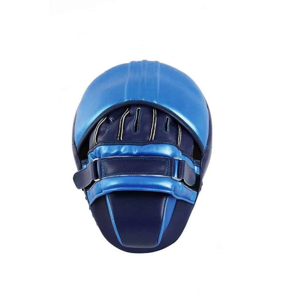 Adidas Short Curved Super Focus Mitt Punch Pads 3D Metallic Blue Boxing Training - Image 2