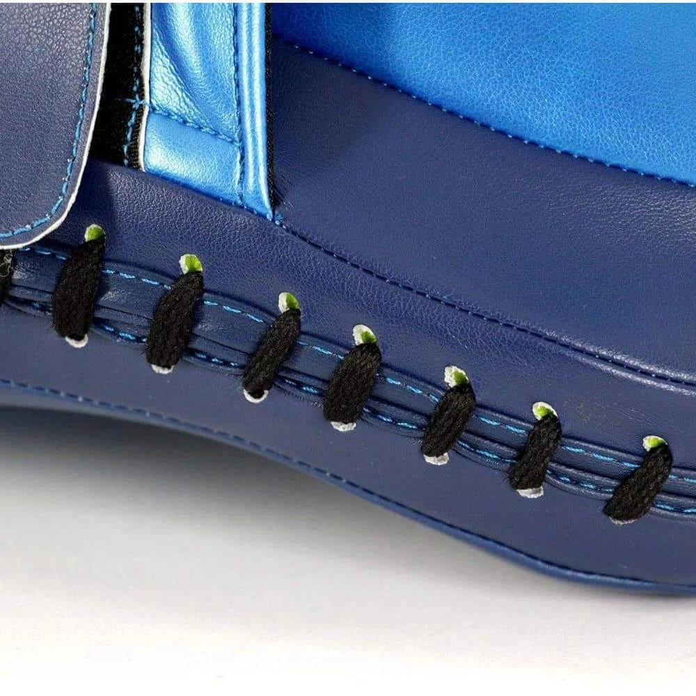 Adidas Short Curved Super Focus Mitt Punch Pads 3D Metallic Blue Boxing Training - Image 4