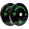 MORGAN 10KG Olympic Bumper Weight Plates Gym Set (PAIR) 2x 10KG