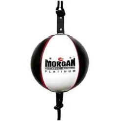 Morgan 8inch Platinum Leather Floor To Ceiling Punching Bag W/ Adjustable Straps