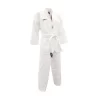 SMAI TKD Uniform 8oz Ribbed Student Dobok (White V-Neck) Gi + White Belt