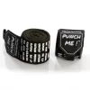Punch Me! Word Art Stretch Boxing Hand Wraps PAIR 4M Limited Edition – Black